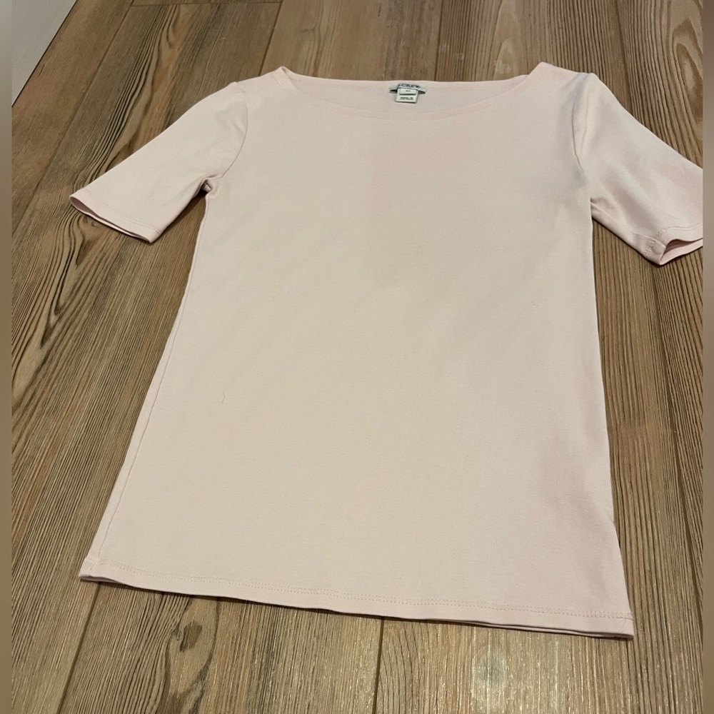 J. Crew Light Pink Women's Short Sleeve Tee